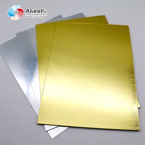 Alands plastica 1.22m X 2.44m oro specchio acrilico argento Plexiglass specchio foglio