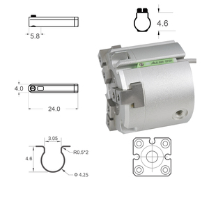 Sensor de Proximidad DFGH DFGHN-020 DFGHN DFGHP, Piezas Impermeables, Interruptor de Inducción Magnética, Sensor de Proximidad con Ranura en C - Product Image 4