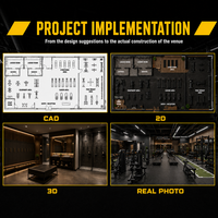 Equipo de Gimnasio Completo para Proyectos LISGLO, Máquinas de Entrenamiento de Fuerza y Cardio de Alta Calidad