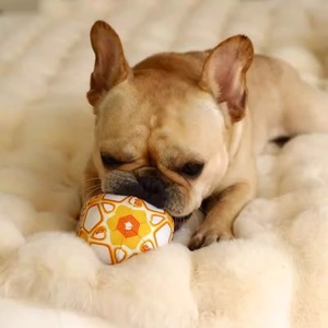 Juguete de Peluche Ecológico para Perros, Pelota Resistente para Masticar, Interactiva, para Aliviar el Estrés, Compañero para Cachorros - Product Image 5