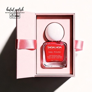 SAGALAGA 12ml <span class=keywords><strong>Vernis</strong></span> à ongles respirant Halal <span class=keywords><strong>pour</strong></span> femmes musulmanes, compatible Wudu, séchage rapide, sans 21 composants nocifs, logo personnalisé - Product Image 5