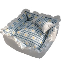 Tapis respirant toutes saisons pour cage à animaux – Tapis rafraîchissant pour chien avec fond antidérapant, lits amovibles et lavables pour chats et chiens