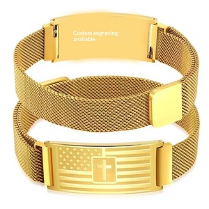 <span class=keywords><strong>Bracelet</strong></span> magnétique double face en acier inoxydable, gravé, design incurvé, pour <span class=keywords><strong>homme</strong></span>, bijoux fantaisie, cadeaux de fête, vente en gros - Product Image 3