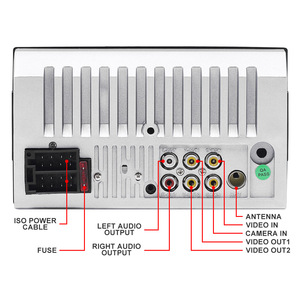 Đài Phát Thanh Xe Hơi Din Kép 7 Inch 7012B Màn Hình Cảm Ứng Máy Phát MP5 Video BT FM Camera Sau Máy Phát Thanh Ô Tô + Gương Liên Kết Âm Thanh Nổi Xe Hơi Android/IOS - Product Image 4