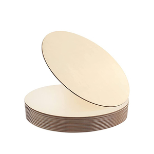 Vòng Tròn Ván Ép Gỗ Tròn Chưa Hoàn Thiện Cho Đồ Thủ Công ĐĨA GỖ Móc Treo Cửa Tranh Đốt Gỗ Để Khắc Khoảng Trống In - Product Image 1