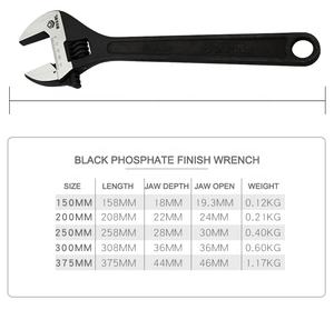 MAXPOWER 블랙 산화물 부식 방지 처리 조정 가능한 렌치 - Product Image 4