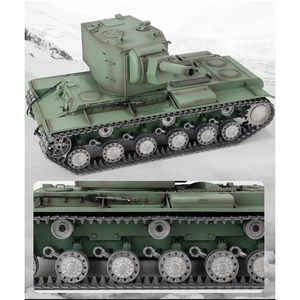 รถถังบังคับวิทยุ Heng Long 3949-1 รุ่นมืออาชีพ ขนาด 1/16 7.0 โซเวียต Kv-2 Rtr รถถังบังคับวิทยุขนาดใหญ่ 3949 ของเล่นทหาร - Product Image 6