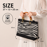 Sac à bandoulière de luxe de haute qualité, motif rayé, à la mode et écologique pour femmes décontractées