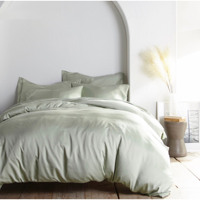 Ensemble de literie pour couette de luxe d'été en bambou rembourré à la main Ensemble de couette pour lit King blanc