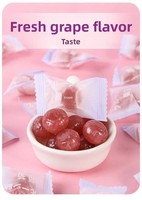Bonbons durs à la pêche et au raisin, emballés individuellement, bonbons pour faveurs de mariage, confiserie en vrac pour fêtes, bonbons cadeaux
