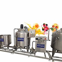 Pasteurisateur de lait homogénéisateur réfrigérateur réservoir ligne jus de fruits yaourt petit oeuf lait pasteurisation Machine avec refroidisseur