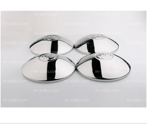 4 Uds./Kit de tapacubos de acero inoxidable Baby Moon compatibles con VW Tipo 1 Beetle Tipo 2 Bus Baywindow Splitscreen Tipo 1 Bug - Product Image 3