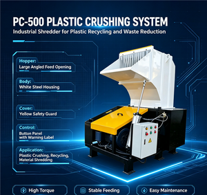 Machine de recyclage de plastique haute efficacité, broyeur puissant pour bouteilles et films plastiques, équipement de granulation - Product Image 2