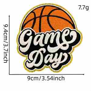 Patchs brodés thermocollants sur le thème du basketball pour le sport - Product Image 5