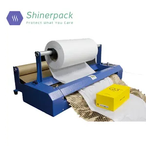 100% Manufacturer Price Electric Automatic Making Buffer Filling Pad Packaging Cushion Wrapping Kraft Paper Honeycomb Machine