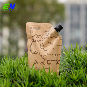 50ml 100ml 200ml túi kraft thân thiện với môi trường túi bao bì chất lỏng túi phân hủy sinh học Túi vòi có thể phân hủy - Product Image 5