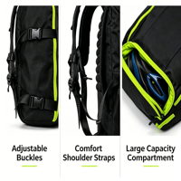 Équipement de sport de voyage personnalisé sac à dos pour patins de hockey sur glace à roulettes sac de patinage de vitesse pour bottes de ski et casque