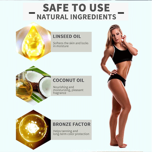 Crema Abbronzante Intensiva Naturale Vegana Biologica con Peptidi, Idratante, per Abbronzatura Scura, Tonalità Media, con Olio di Cocco - Product Image 6