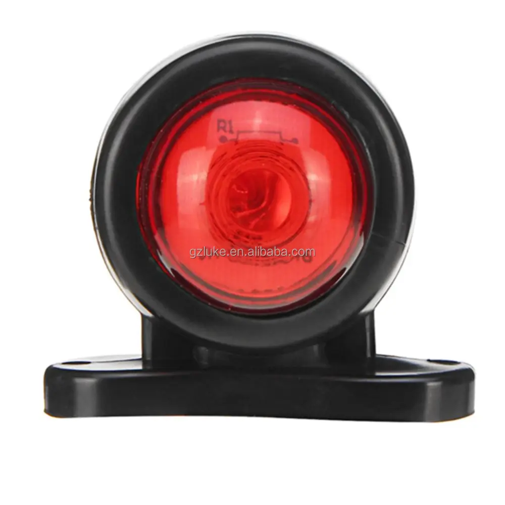 12-24V Auto LKW LED Seiten markierung leuchte Doppel farben Lampe Weiß Rot Für Fahrzeug anhänger LKW Caravan RV Van