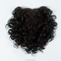 Toppe capillaire blonde avec mèches, en cheveux vierges russes, base mono, effet cuir chevelu naturel pour femmes - Fournisseur de choix