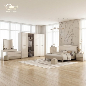 Ensemble de meubles de chambre à coucher de style moderne personnalisé de la marque Cabrini Factory, taille <span class=keywords><strong>Queen</strong></span>/King, pour hôtel et appartement - Product Image 1