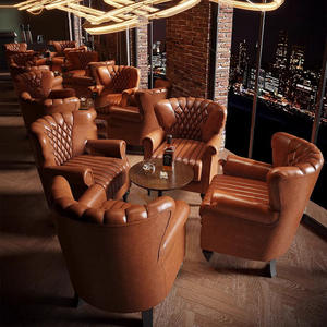 Современный доступный роскошный виски-бар диван столы и стулья из массива дерева одноместные комбинированные коммерческие - Product Image 2