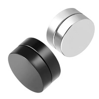 Aretes Magnéticos a Precio de Mayoreo Chapados en Oro, Plata y Negro de Acero Inoxidable con Zirconia