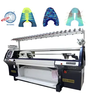 High Speed Automatic Three System Computerized 3D Upper Vamp Shoes Warp Making Knitting Machine