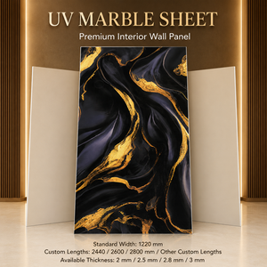 Panneau mural abstrait MORLENX <span class=keywords><strong>noir</strong></span>, violet et or, en PVC brillant effet <span class=keywords><strong>marbre</strong></span> pour murs décoratifs <span class=keywords><strong>de</strong></span> restaurants <span class=keywords><strong>de</strong></span> luxe - Product Image 1