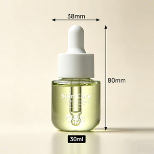 Nuovo Design Flacone per Siero Capelli e Profumo 30ml, Base in PET a Parete Spessa, Ricaricabile, Colore Personalizzato, Confezione per Skincare con Tappo Contagocce - Product Image 2
