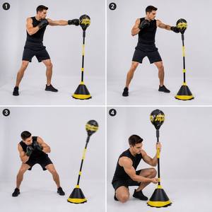 Balones de <span class=keywords><strong>Boxeo</strong></span> de Velocidad y Reflejos para Fitness en Casa, Ecológicos, Ajustables en Altura y de Soporte Independiente - Product Image 4