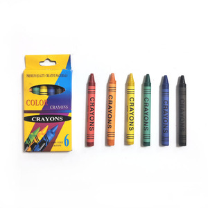 Juego de Mini Crayones de Cera No Tóxicos de 6 Colores, 7.8cm, Materiales de Arte para Niños, Regalo Perfecto - Product Image 1