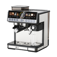 Cafetera Espresso Anbolife de 20 Bares con Molinillo Integrado, Cafetera Todo en Uno, Preparación Silenciosa, Diseño Compacto