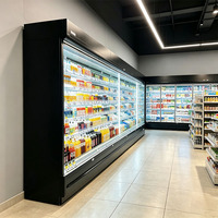 Réfrigérateur Multidecks Ouvert à Rideau d'Air 5 Niveaux R410a pour Supermarché, Prêt-à-Emporter, Direct Usine