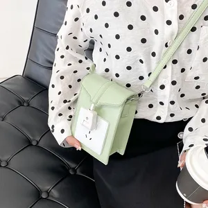 Neuer Trend Sockel Geldbörsen und Handtaschen Leder Schlinge Damen Telefon Umhängetaschen Messenger Mini Frauen Umhängetaschen