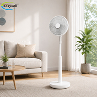 Ventilateur de circulation d'air réglable en hauteur, ventilateur sur pied convertible pour la maison et le bureau
