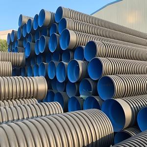 600mm 800mm 1000mm HDPE Tuyau de drainage d'égout de grand diamètre Tubes en plastique en spirale ondulée à <span class=keywords><strong>double</strong></span> <span class=keywords><strong>paroi</strong></span> pour les eaux usées - Product Image 3
