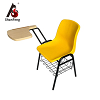 Chaise pliable en plastique pour salle de classe universitaire, ergonomique, pour bureau, formation ou visiteurs, personnalisable, vente en gros