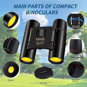 Télescope professionnel portable HD à haute grossissement, léger, petit, pliable, compact, jumelles, télescope touristique - Product Image 2