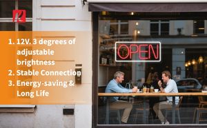 Letrero de Neón LED de Envío Rápido, Decoración de Neón para <span class=keywords><strong>Pizzería</strong></span>, Bar, Hamburguesería, Lavandería, Letrero Luminoso con Encendido/Apagado - Product Image 4