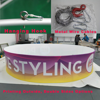 Stand d'exposition modulaire portable 20x20 avec bannière suspendue, éclairage arrière en aluminium SEG, pour salles de stockage et salons professionnels