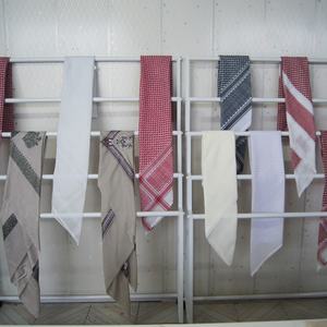 ผ้าแจ็คการ์ดสำหรับผู้ชายผ้าคลุมหัวสีขาวและสีแดงผ้าแจ็คการ์ดผ้าโพกหัวสไตล์ตะวันออกกลางทำจากผ้าฝ้ายทั้งหมด - Product Image 5