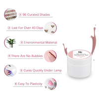 Gel Constructeur UV HS Private Label 15ml Non Collant Sans Chaleur Sans HEMA TPO/MEHQ pour Extension d'Ongles Professionnelles