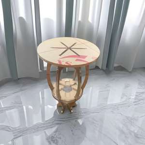 توفر الشركة المصنعة قهوة أكريليك شفافة على شكل حرف T ، على شكل حرف I متقاطعة الشكل ، طبق كبير ، تي سميك - Product Image 4