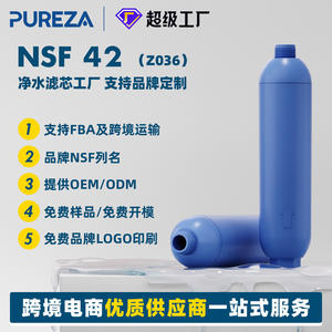 Pureza <b>Portable</b> Rv <b>Water</b> <b>Filter</b> Cartridge 1 Stage Blue Outdoor <b>Water</b> <b>Filter</b> With Garden Hose Connector For Camping - Product Image 4