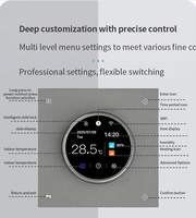 Tuya WiFi Smart Knob Termostat Pemanas Lantai Sentuh Kontrol Suhu & Kelembapan Sakelar Kontrol Jarak Jauh APP untuk Otomatisasi Rumah