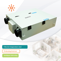 ERV certifié CE avec préchauffage PTC, purification haute efficacité, fonctionne à -30°C ° Ventilation pour climats extrêmement froids