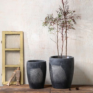 Maceta de hormigón grande Venta Macetas GRC Maceta Macetas altas de cemento Macetas de interior al aire libre - Product Image 5