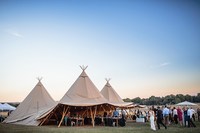 Grande tente de réception, mariage, hôtel, café, glamping, safari, tipi, camping en plein air, tente pyramide indienne imperméable