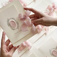 Tarjetas de Invitación de Boda con Cintas, Servicio de Personalización, Personalización Basada en Fotos